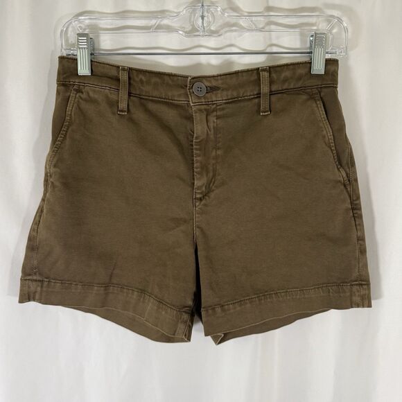 Adriano Goldschmied Caden Shorts Women's 25 Green Chino Tailored Fit 4" Inseam - Picture 1 of 9